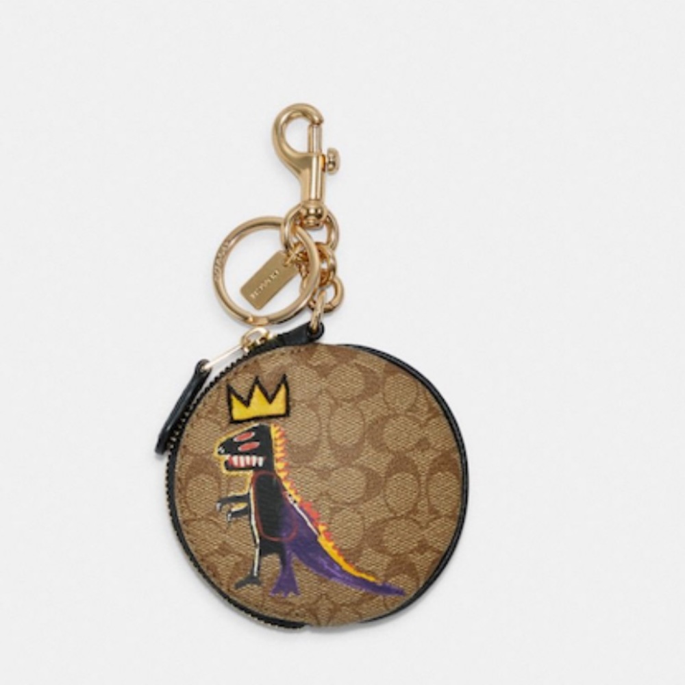 Coach X Jean Michel Basquiat Circular Coin Pouch